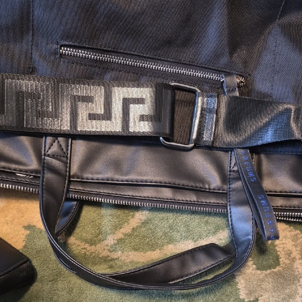 Black Travel Tote Bag